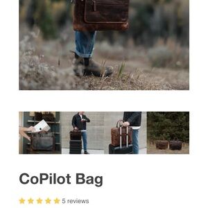 Kodiak CoPilot Brown Leather Briefcase